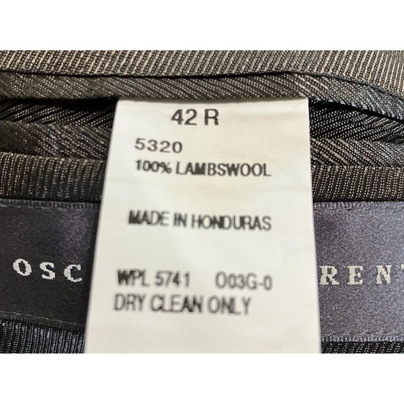 OSCAR de la Renta Mens Lambswool Three Button Blazer Jacket Size 42R Blue NEW - Picture 8 of 12